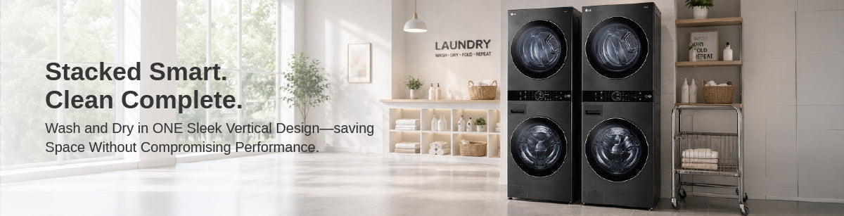 Stacked Laundry Centers