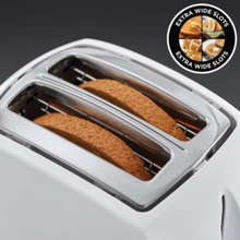 RUSSELL HOBBS | Textures 2 Slice Plastic Toaster White 21640 | ARURH21640TOW