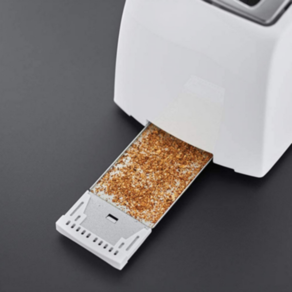 RUSSELL HOBBS | Textures 2 Slice Plastic Toaster White 21640 | ARURH21640TOW