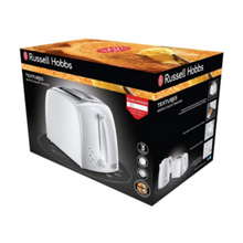 RUSSELL HOBBS | Textures 2 Slice Plastic Toaster White 21640 | ARURH21640TOW
