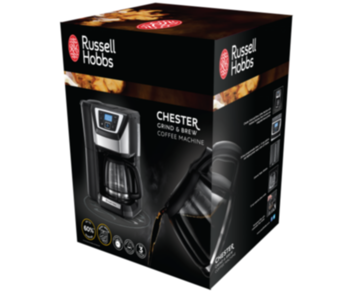 RUSSELL HOBBS | Chester Grind and Brew Coffee Maker 22000 | ARURH22000CFM