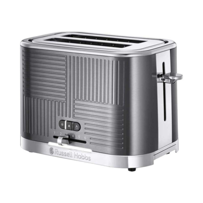 RUSSELL HOBBS | Geo Steel 2 Slice Toaster 25250 | ARURH25250GEO