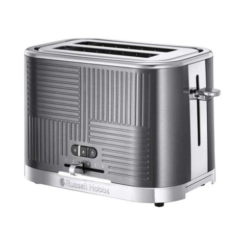 RUSSELL HOBBS | Geo Steel 2 Slice Toaster 25250 | ARURH25250GEO
