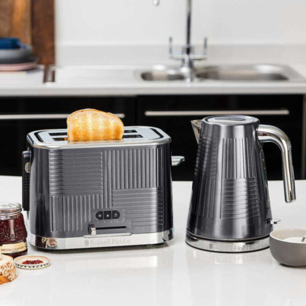RUSSELL HOBBS | Geo Steel 2 Slice Toaster 25250 | ARURH25250GEO