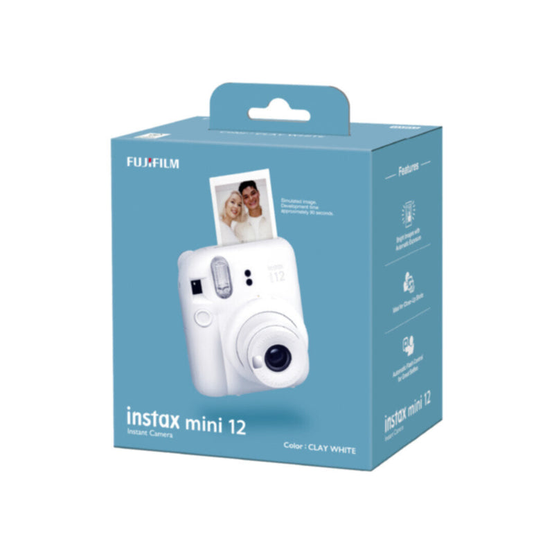 FUJIFILM INSTAX | Mini 12 Instant Film Camera - Clay White | MFFPIINCM12WH
