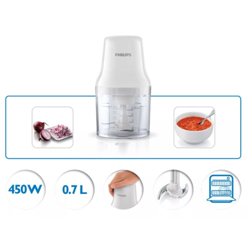 PHILIPS | Daily Collection Chopper 450W White | HR1393/01
