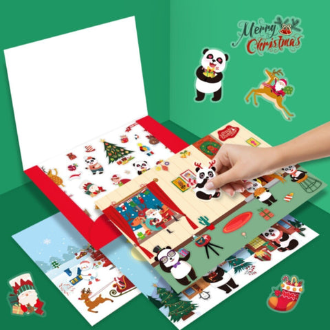 PANDA JUNIOR | Reusable Stickers-Merry Christmas PJ013-5 | 49701351