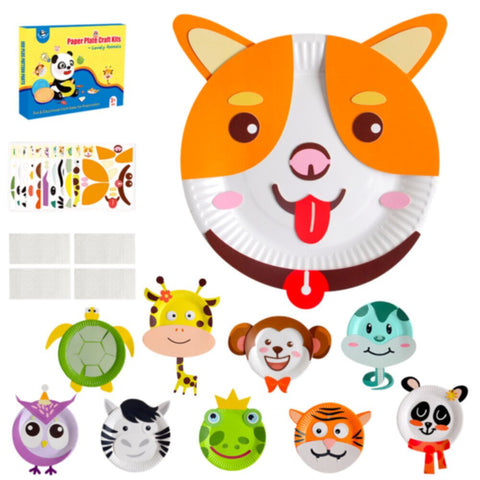 PANDA JUNIOR | Paper Plate Crafts Kits-My Lovely Animal PJ019 | 49701924