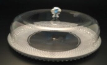 VAGUE | Acrylic Diamond Round Cake Set Silver | 02-309