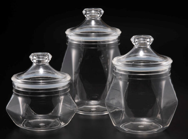VAGUE | Acrylic Diamond Transparent Jar M | 02-700