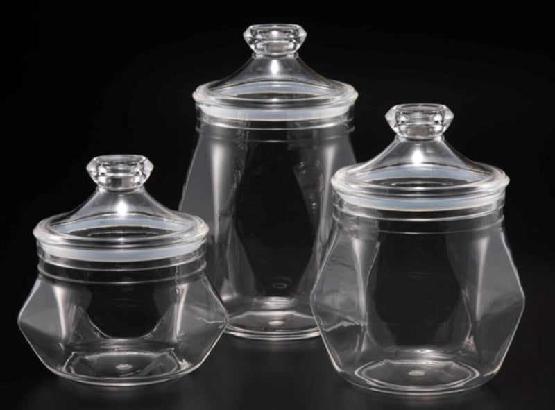 VAGUE | Acrylic Diamond Transparent Jar L | 02-701