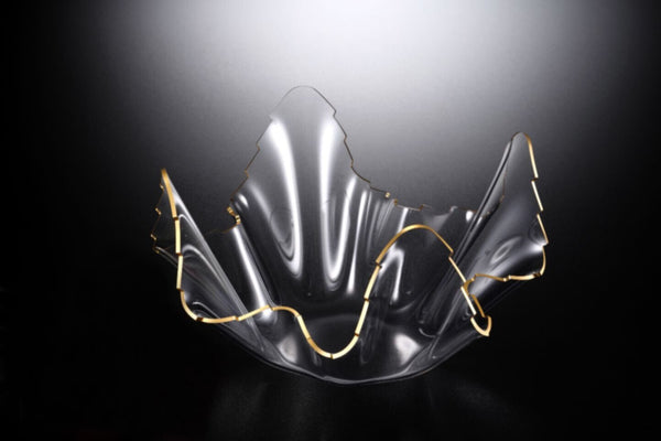 VAGUE | Acrylic Gold Fruit Bowl 40cm | 02-907