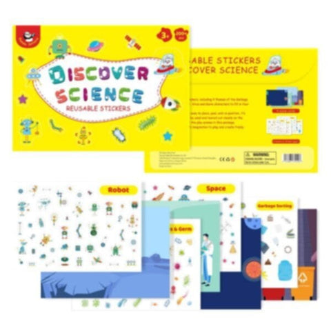 PANDA JUNIOR | PJ013-2 Reusable Stickers-Discover Sciences | 49700408
