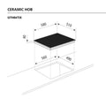GLEM GAS | Built-In 5 Burner Electric Hob 90cm | GTH96TIX