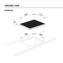 GLEM GAS | Built-In 5 Burner Electric Hob 90cm | GTH96TIX