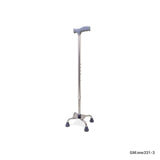 Quad Cane For The Elderly with wide base | mw331-3