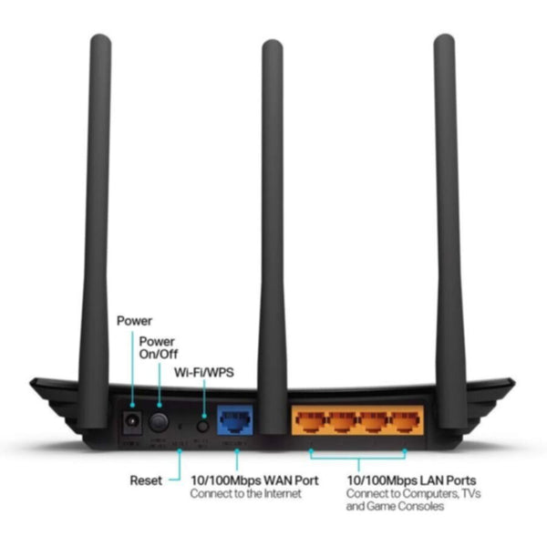 TP-LINK | Wifi Router Wireless Internet Router For Home Upto 450 Mbps Speed  Tl-Wr940N