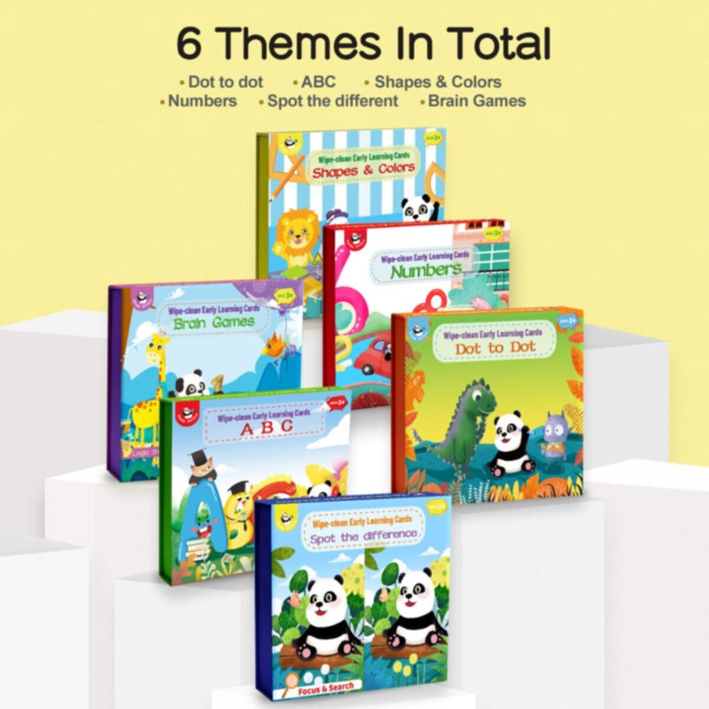 PANDA JUNIOR | Wiple-Clean Early Learning Cards  - Spot The Difference PJ003-5 | 49700255