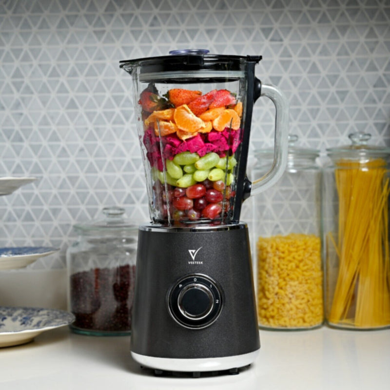 VEETEEK | Stand Blender 1.5Ltrs 500W Glass Jar | BL9003B-CB