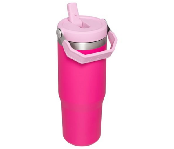 iceflow stanley Stainless Steel Tumbler - Vacuum Insulated Water Bottle for Home, Office or Car Reusable Cup - Pink | JPO3261