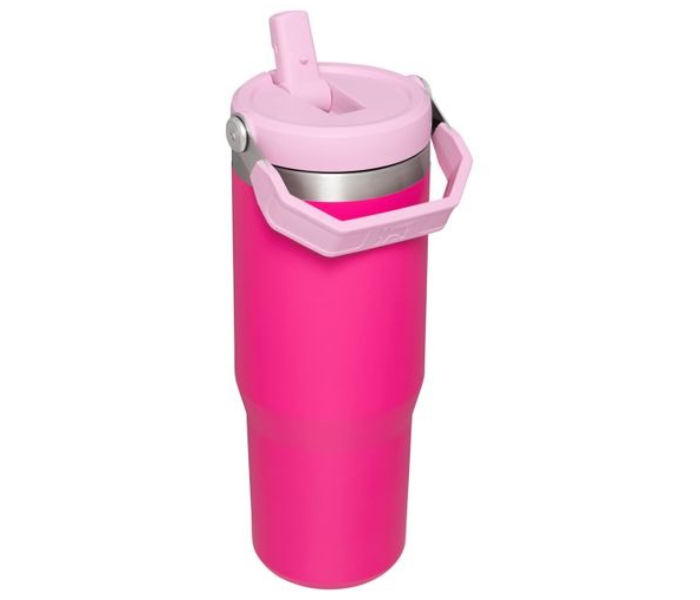 iceflow stanley Stainless Steel Tumbler - Vacuum Insulated Water Bottle for Home, Office or Car Reusable Cup - Pink | JPO3261