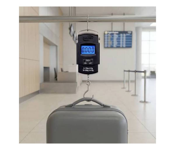 WeiHeng A08 50KG Backlight Digital Handle Luggage Scale Portable, Black | JPO6611