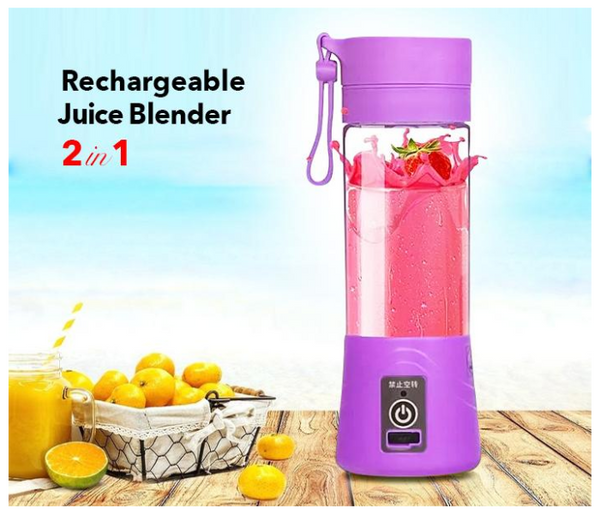 Portable Rechargeable Juice Blender 6B with USB Charger JA016 - Purple | JPF2591