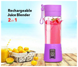 Portable Rechargeable Juice Blender 6B with USB Charger JA016 - Purple | JPF2591