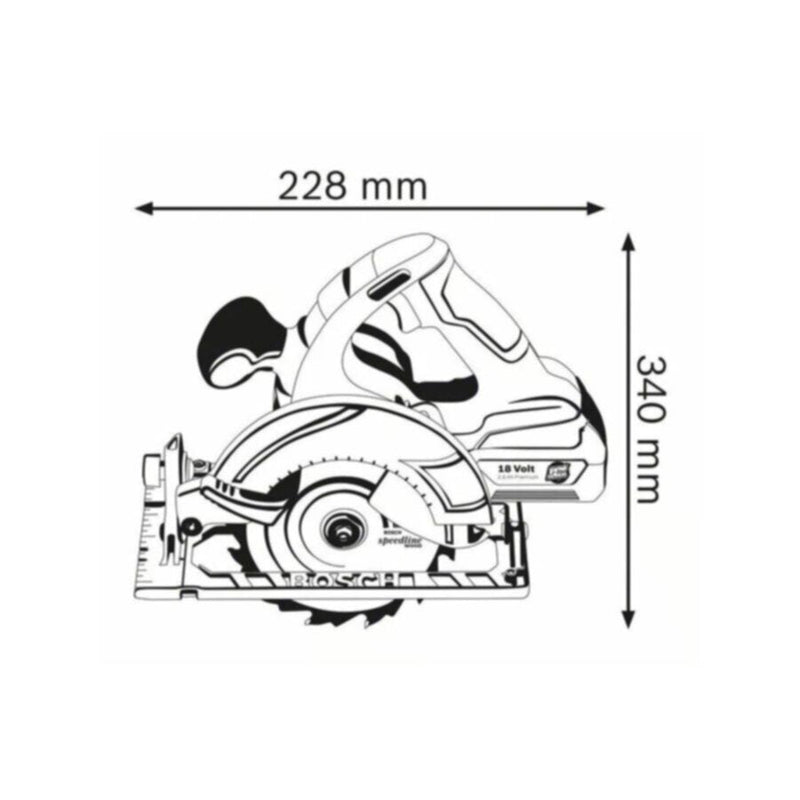 BOSCH | Professional Circular Saw Bare Tool | GKS 18 V-LI