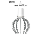 500mAh Rechargeable Electric Octopus Head Back and Body Massage for Stress Relaxation - White and Grey | JPK9879