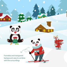 PANDA JUNIOR | Reusable Stickers-Merry Christmas PJ013-5 | 49701351
