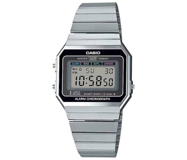 CASIO | Stainless Steel Digital Wrist Watch A700w-1adf - 36 Mm - Silver | JPO1986