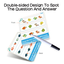 PANDA JUNIOR | Wiple-Clean Early Learning Cards  - Spot The Difference PJ003-5 | 49700255