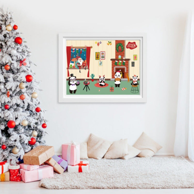 PANDA JUNIOR | Reusable Stickers-Merry Christmas PJ013-5 | 49701351