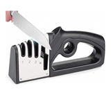 Generic 4 in 1 Knife Sharpener - Black and Silver | JPJ8290