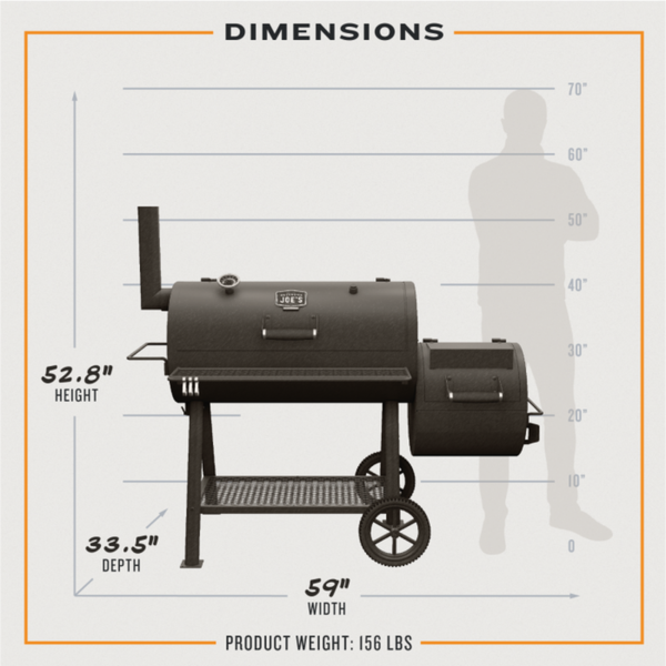 OKLAHOMA JOE'S | Highland Offset Smoker Grill | 24203001