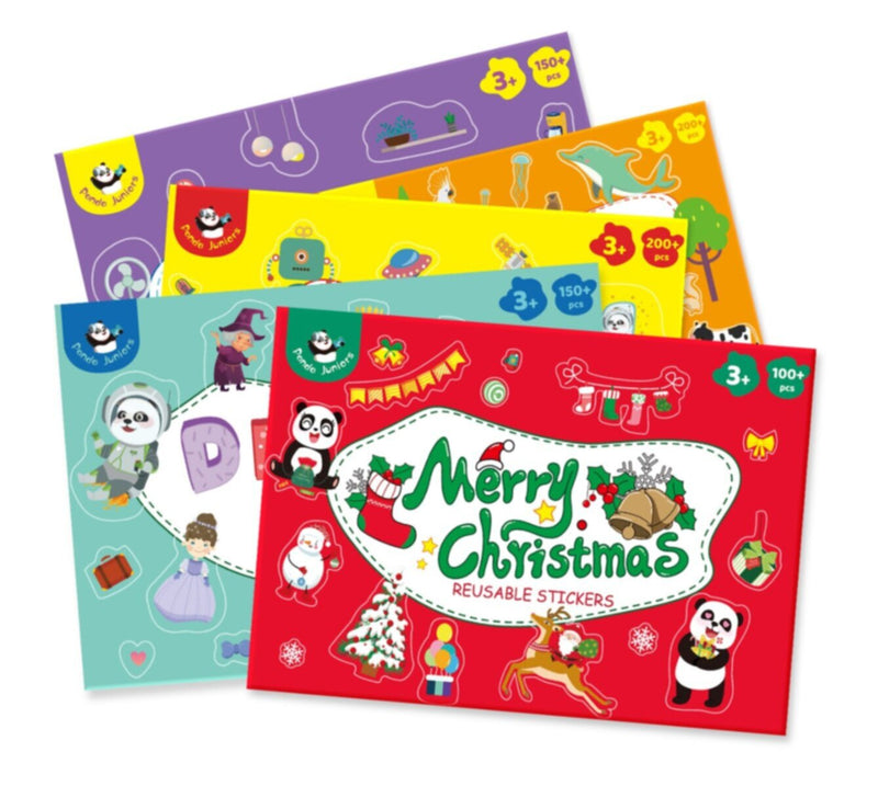 PANDA JUNIOR | Reusable Stickers-Merry Christmas PJ013-5 | 49701351