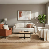 DANUBE | Arjun 3+2+1 Seater Fabric Sofa Set Multicolor | 810302801932-1