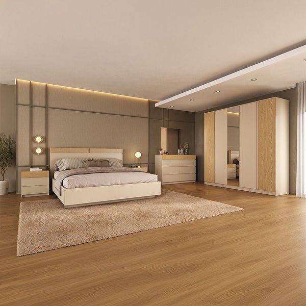 DANUBE | Bellano 180x200 King Bedroom Set Beige | 810100100923-1