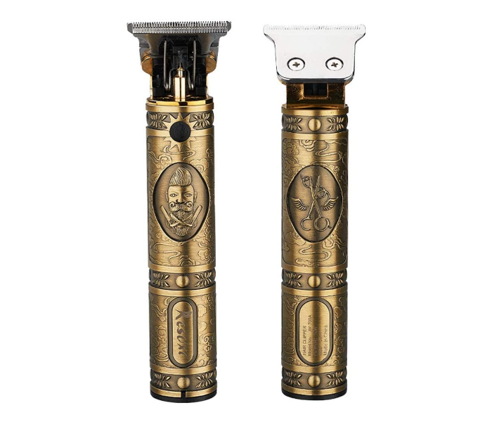 Vkarh Retro Rechargeable Cordless Hair Clipper for Men- Gold | JPH1794