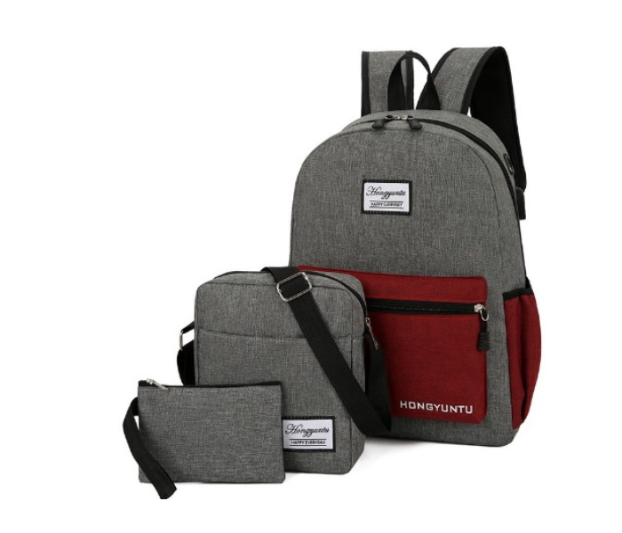 Galaxy Unisex Set of 3 Pieces Business Laptop Backpack - Grey | JPM3147