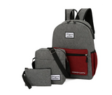 Galaxy Unisex Set of 3 Pieces Business Laptop Backpack - Grey | JPM3147