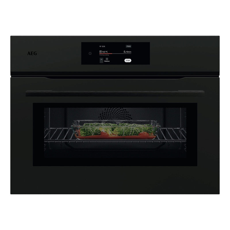AEG | 8000 Series CombiQuick Built-In Microwave Oven 44Ltrs Matte 1000W Black | NKK8A701T