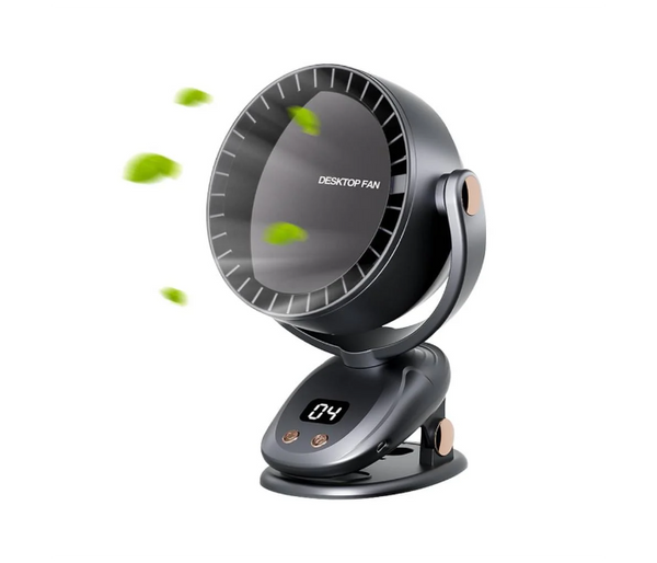 Portable Bladeless Fan with Digital Display USB Rechargeable Wireless Adjustable Angle Quiet Operation for Home&Outdoor Use,Assorted | JPO6407
