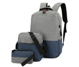Jongo Set of 3 Pieces Laptop Backpack Unisex - Assorted | JPN2348
