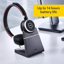 JABRA | Evolve 65 UC Stereo Wireless Bluetooth Headset / Music Headphones Includes Link 360 | 100-98500000-99