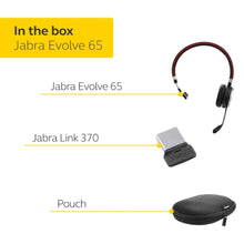 JABRA | Evolve 65 UC Stereo Wireless Bluetooth Headset / Music Headphones Includes Link 360 | 100-98500000-99