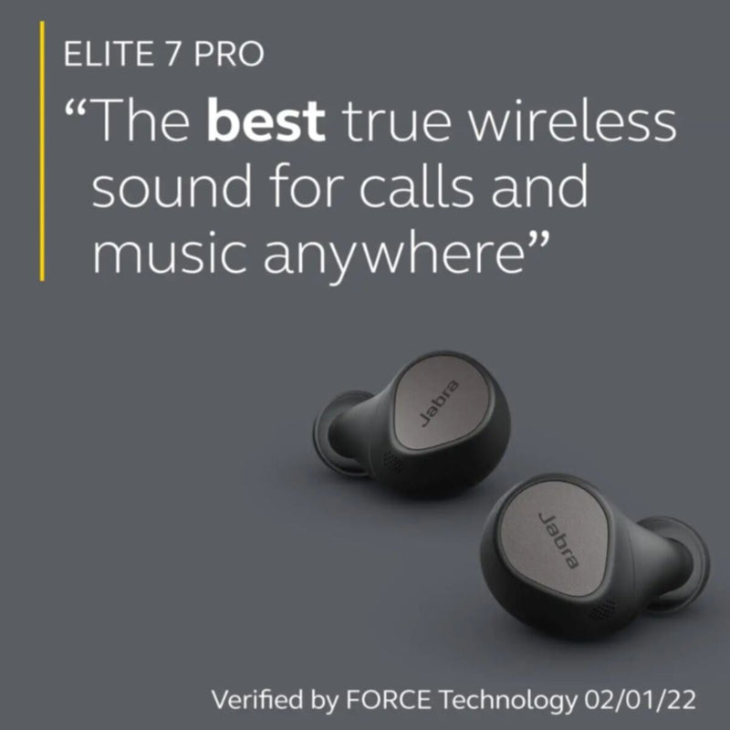 JABRA | Elite 7 Pro True Wireless Earbuds with Jabra Multisensor Black | 100-99172000-60