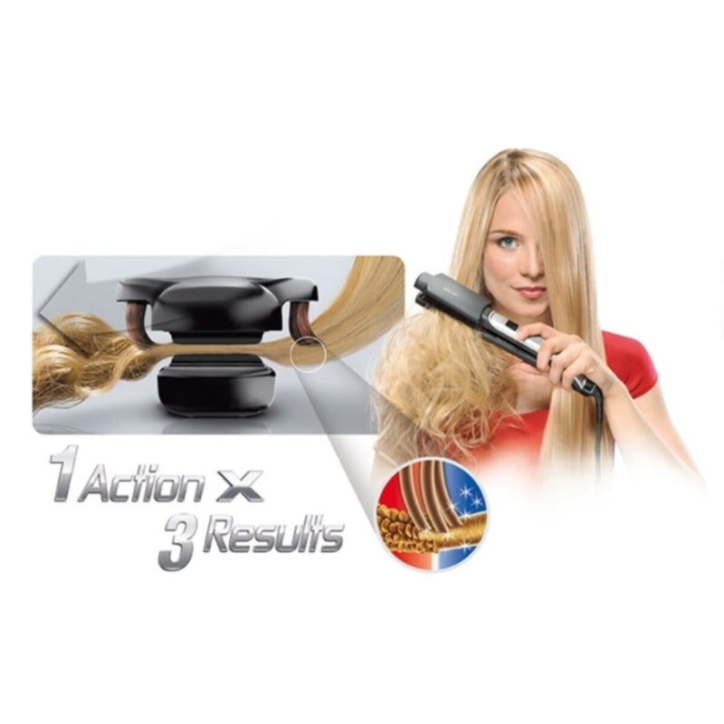 VALERA | Swiss'X Super Brush & Shine Hair Straightener + Instant Brushing 100-240V | 100.20/IS