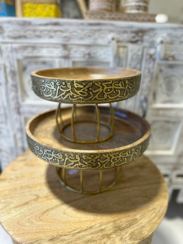 NAQSH GALLERY | Cake Stand Set With Arabic Letter | 10000028